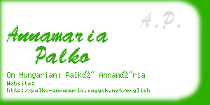 annamaria palko business card